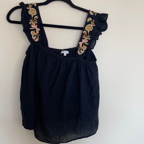 SOLD Madewell embroidered strap swing top - Picture 3 of 5